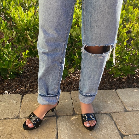 Gucci Shoes - Classic Black Gucci Slip Ons!